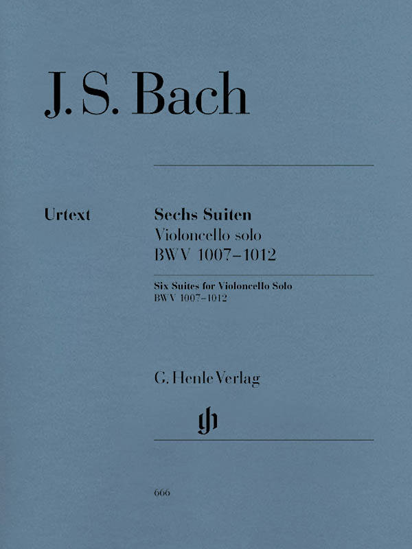 Six Suites for Violoncello Solo, BWV 1007-1012 - Bach/Voss/Ginzel - Book
