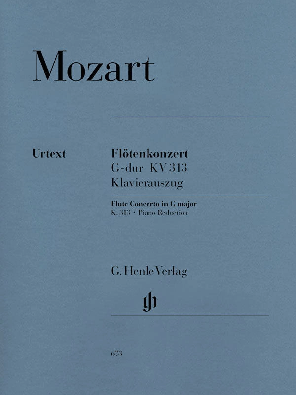 Flute Concerto no. 1 G major K. 313 - Mozart/Adorjan/Levin - Flute/Piano Reduction - Sheet Music