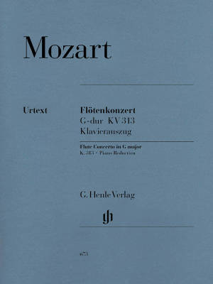 G. Henle Verlag - Flute Concerto no. 1 G major K. 313 - Mozart/Adorjan/Levin - Flute/Piano Reduction - Sheet Music