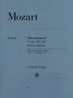 G. Henle Verlag - Flute Concerto no. 1 G major K. 313 - Mozart/Adorjan/Levin - Flute/Piano Reduction - Sheet Music