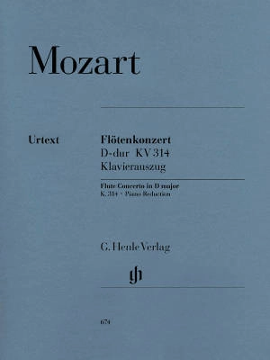 G. Henle Verlag - Flute Concerto no. 2 D major K. 314 - Mozart/Adorjan/Levin - Flute/Piano Reduction - Sheet Music