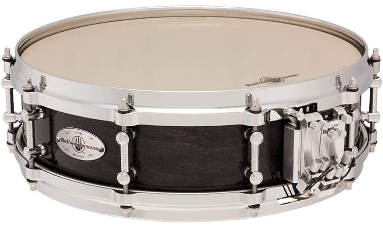 Mercury Series 4x14\'\' Snare Drum with Multisonic Strainer - 7-Ply Maple - Concert Black