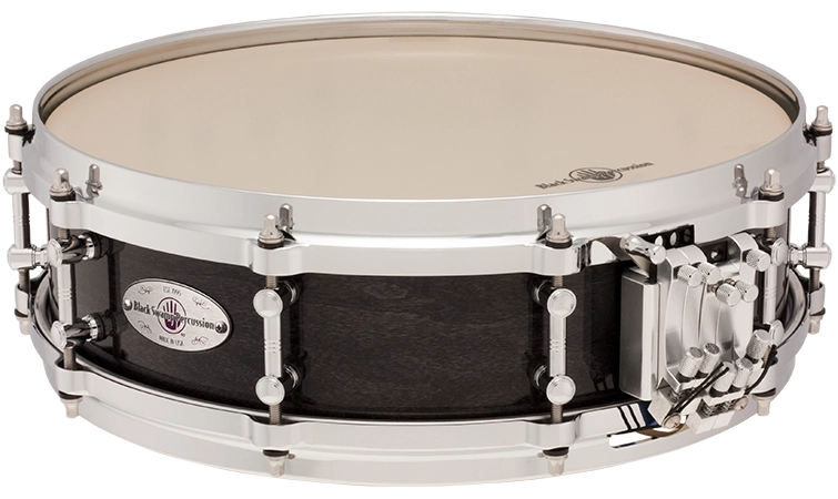 Mercury Series 4x14\'\' Snare Drum with Multisonic Strainer - 7-Ply Maple - Concert Black