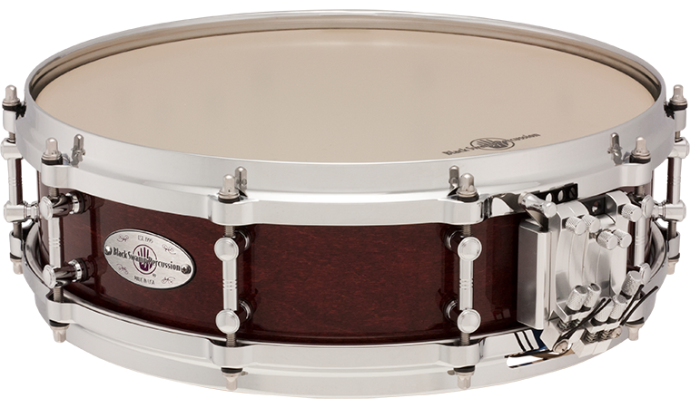 Mercury Series 4x14\'\' Snare Drum with Multisonic Strainer - 7-Ply Maple - Cherry Rosewood