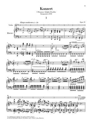 Violin Concerto D major op. 35 - Tchaikovsky/Guntner - Violin/Piano Reduction - Sheet Music