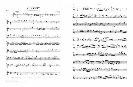 Violin Concerto no. 3 G major K. 216 - Mozart/Seiffert/Guntner - Violin/Piano Reduction - Sheet Music