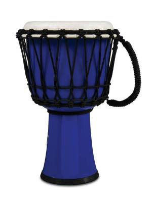 7-Inch Rope-Tuned Circle Djembe with Perfect-Pitch Head - Blue