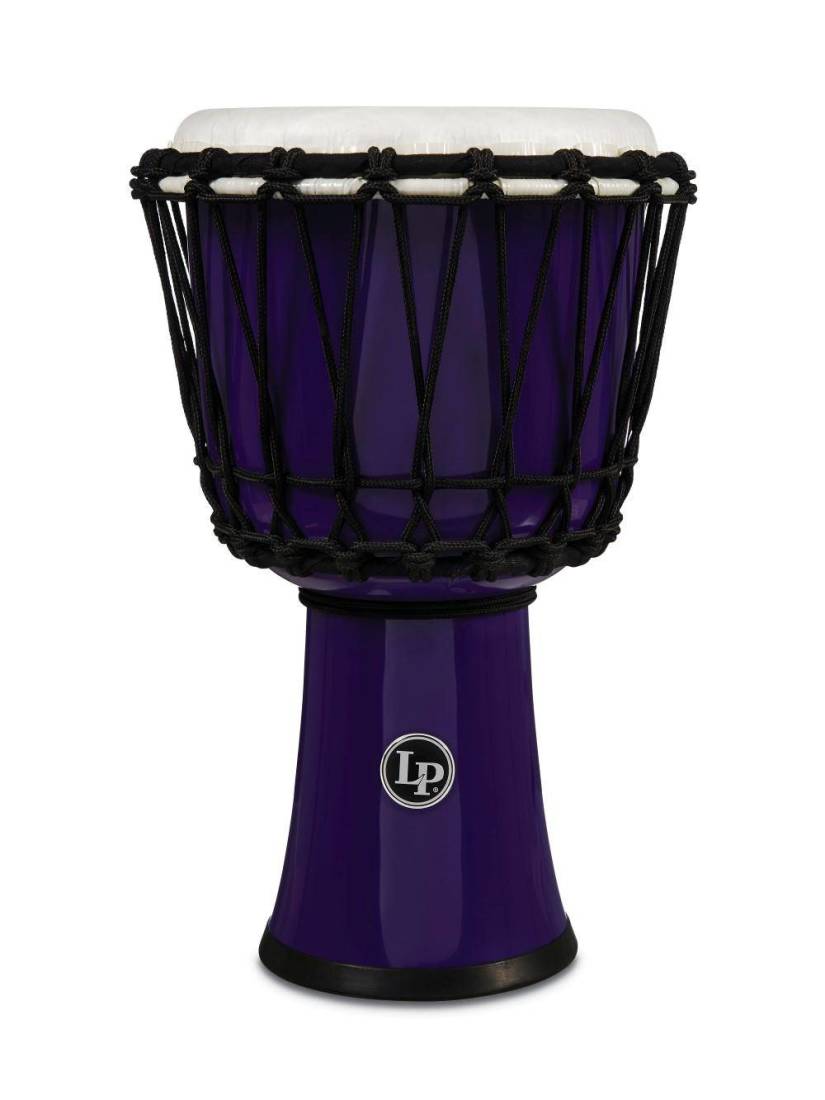7-Inch Rope-Tuned Circle Djembe with Perfect-Pitch Head - Purple