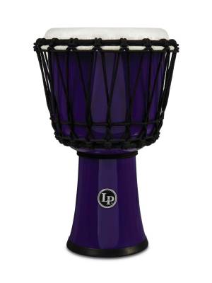 Latin Percussion - 7-Inch Rope-Tuned Circle Djembe with Perfect-Pitch Head - Purple