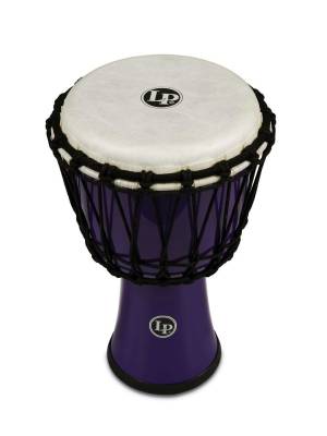 7-Inch Rope-Tuned Circle Djembe with Perfect-Pitch Head - Purple