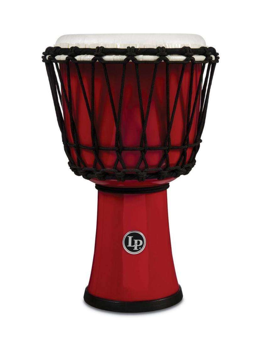 7-Inch Rope-Tuned Circle Djembe with Perfect-Pitch Head - Red