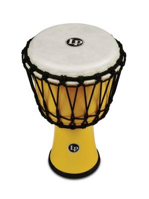 7-Inch Rope-Tuned Circle Djembe with Perfect-Pitch Head - Yellow