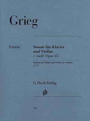 G. Henle Verlag - Violin Sonata c minor op. 45 - Grieg/Voss/Schliephake - Violin/Piano - Sheet Music