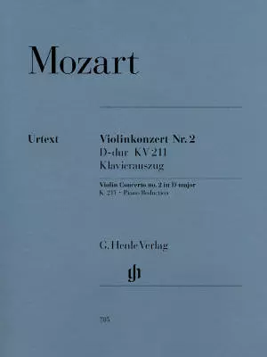 Violin Concerto no. 2 D major K. 211 - Mozart/Seiffert/Guntner - Violin/Piano Reduction - Sheet Music