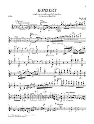 Violin Concerto g minor op. 26 - Bruch/Kube/Guntner - Violin/Piano Reduction - Sheet Music