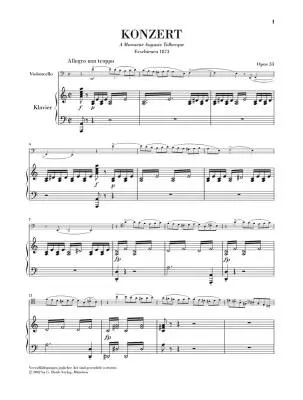 Violoncello Concerto no. 1 a minor op. 33 - Saint-Saens /Jost /Geringas - Cello/Piano Reduction - Sheet Music