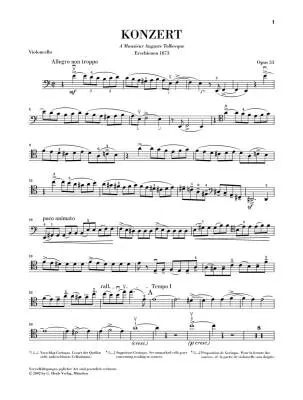Violoncello Concerto no. 1 a minor op. 33 - Saint-Saens /Jost /Geringas - Cello/Piano Reduction - Sheet Music