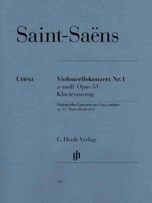 G. Henle Verlag - Violoncello Concerto no. 1 a minor op. 33 - Saint-Saens /Jost /Geringas - Cello/Piano Reduction - Sheet Music