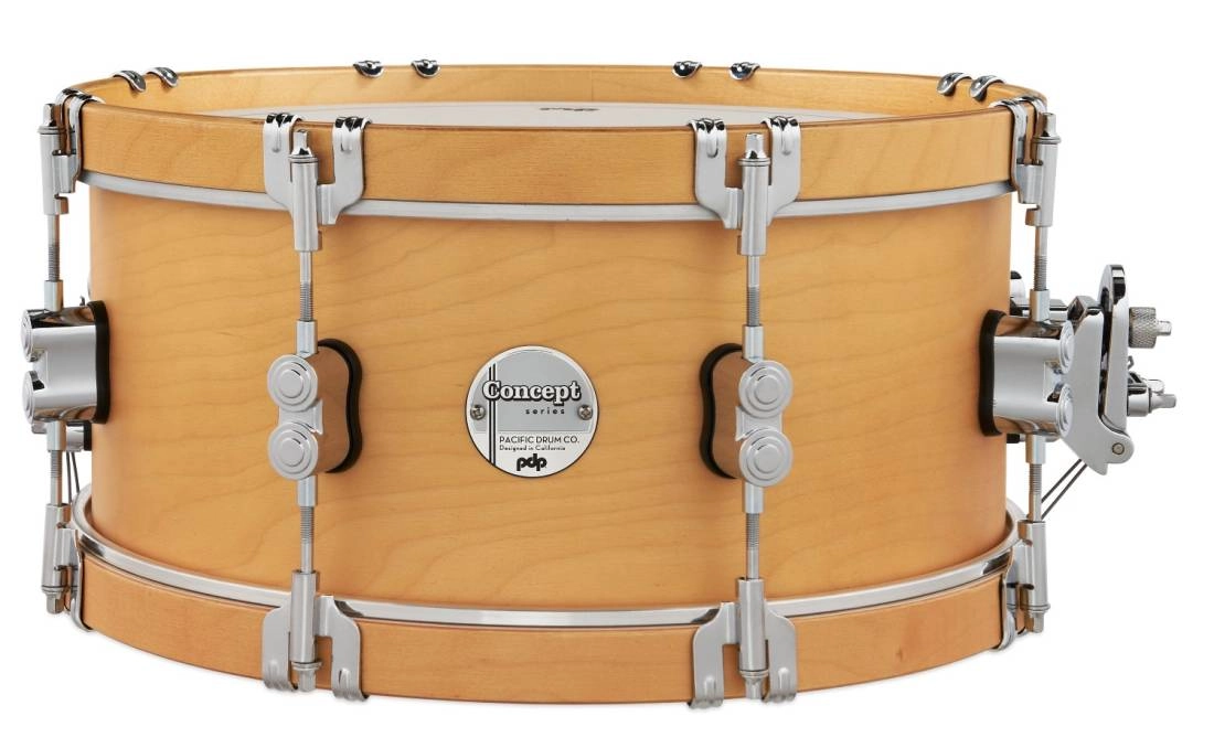 Concept Maple Classic Snare Drum 6.5x14\'\' - Natural with Natural Wood Hoops