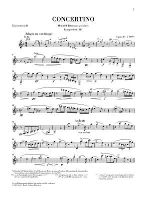Concertino op. 26 for Clarinet and Orchestra (Piano Reduction) - Weber/Gertsch - Clarinet/Piano - Sheet Music