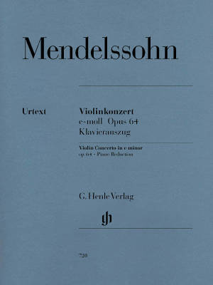 G. Henle Verlag - Violin Concerto e minor op. 64 - Mendelssohn /Scheideler /Ozim - Violin/Piano Reduction - Sheet Music
