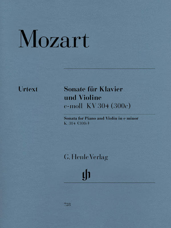 Violin Sonata e minor K. 304 (300c) - Mozart/Seiffert/Rohrig - Violin/Piano - Sheet Music