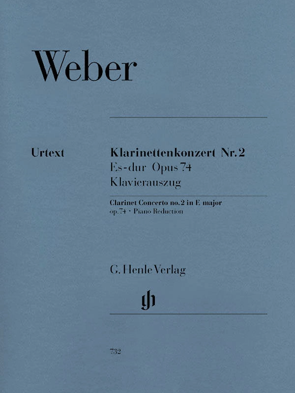 Clarinet Concerto no. 2 E flat major op. 74 - Weber/Gertsch/Umbreit - Clarinet/Piano Reduction - Sheet Music