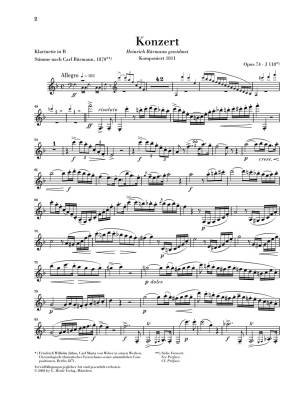 Clarinet Concerto no. 2 E flat major op. 74 - Weber/Gertsch/Umbreit - Clarinet/Piano Reduction - Sheet Music