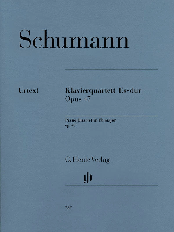 Piano Quartet E flat major op. 47 - Schumann/Leisinger - Piano/Violin/Viola/Cello - Parts Set