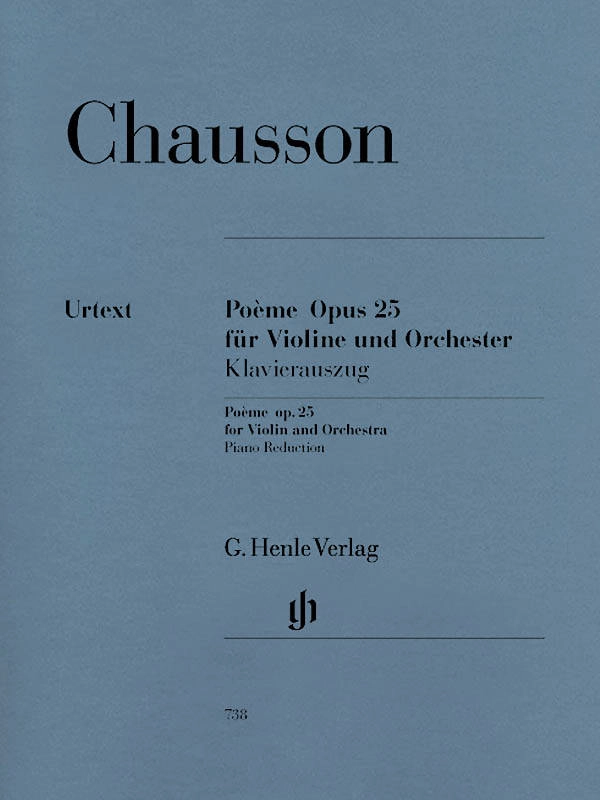 Poeme op. 25 - Chausson/Jost/Guntner - Violin/Piano Reduction - Sheet Music