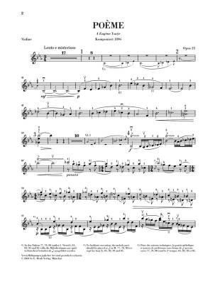 Poeme op. 25 - Chausson/Jost/Guntner - Violin/Piano Reduction - Sheet Music