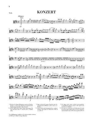 Viola Concerto D major - Hoffmeister /Gertsch /Ronge - Viola/Piano Reduction - Sheet Music