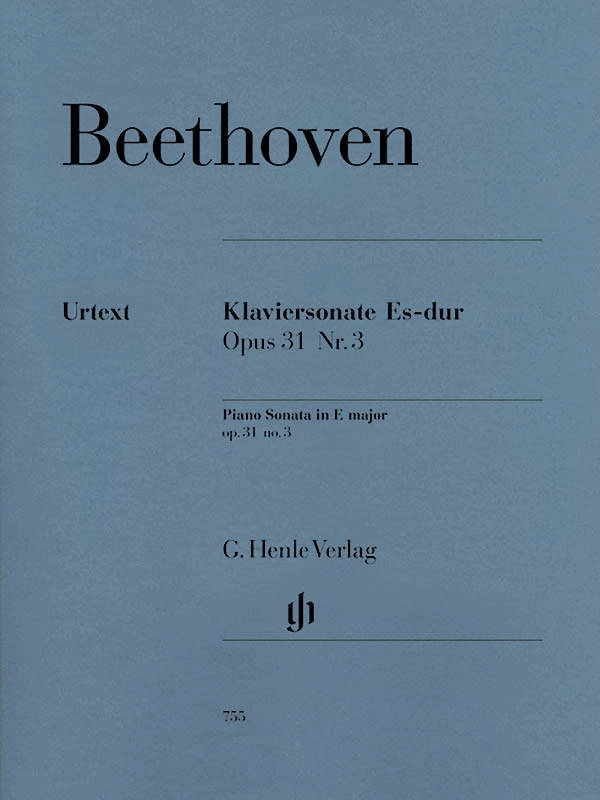 Piano Sonata no. 18 E flat major op. 31 no. 3 - Beethoven /Gertsch /Perahia - Piano - Sheet Music