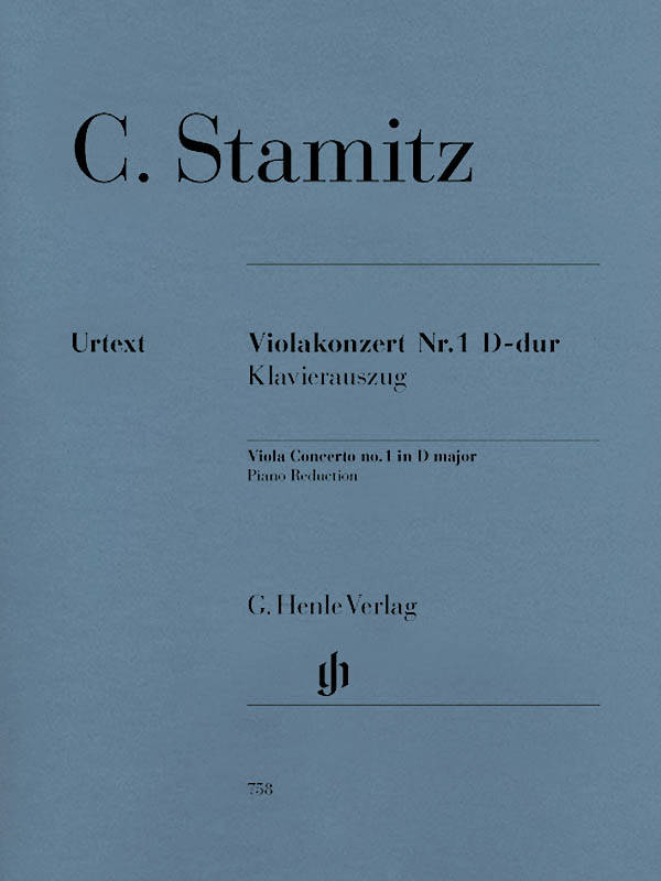 Viola Concerto no. 1 D major - Stamitz /Gertsch, Weibezahn /Weber - Viola/Piano Reduction - Sheet Music