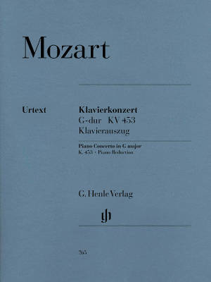 G. Henle Verlag - Piano Concerto G major K. 453 - Mozart/Horner/Schiff - Piano/Piano Reduction (2 Pianos, 4 Hands) - Book