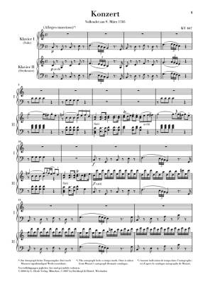 Piano Concerto C major K. 467 - Mozart/Gertsch/Schiff - Piano/Piano Reduction (2 Pianos, 4 Hands) - Book