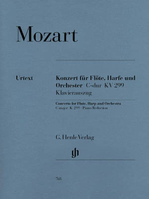 G. Henle Verlag - Concerto C major K. 299 (297c) - Mozart/Adorjan - Flute/Harp/Piano Reduction - Parts Set