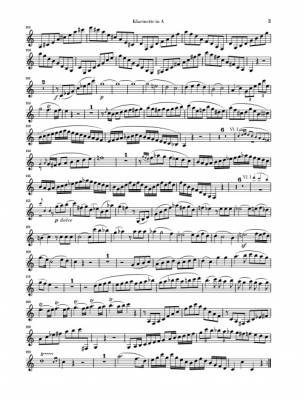 Clarinet Quintet A major K. 581 and Fragment K. Anh. 91 (516c) - Mozart/Wiese - Clarinet/2 Violins/Viola/Cello - Parts Set