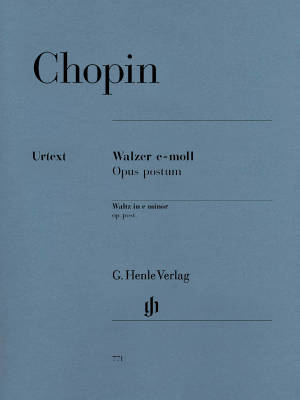 G. Henle Verlag - Waltz e minor op. post. - Chopin /Zimmermann /Theopold - Piano - Sheet Music