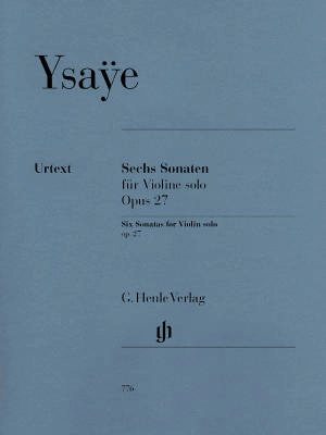 Six Sonatas op. 27 - Ysaye/Gertsch - Violin - Book