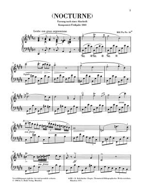 Nocturne c sharp minor (Lento con gran espressione) - Chopin /Zimmermann /Theopold - Piano - Sheet Music