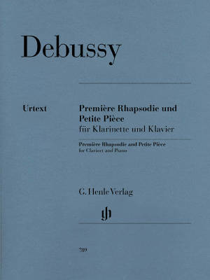 G. Henle Verlag - Premiere Rhapsodie and Petite Piece - Debussy/Heinemann - Clarinet/Piano - Book