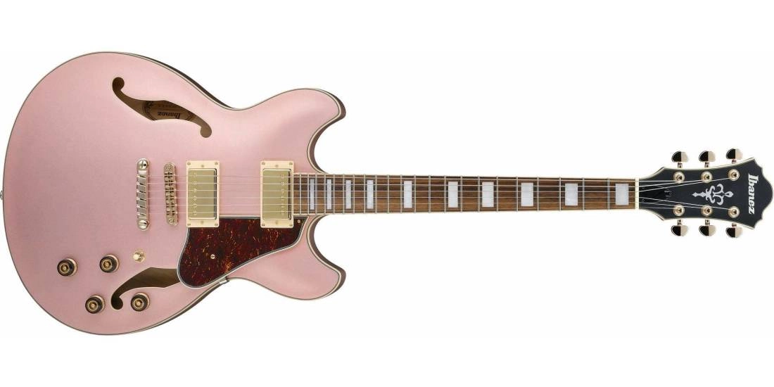 AS73G Artcore Semi-Hollow Guitar - Rose Gold Metallic Flat