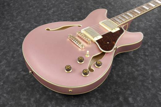 AS73G Artcore Semi-Hollow Guitar - Rose Gold Metallic Flat