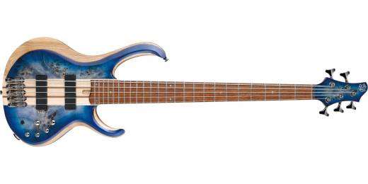 Ibanez - BTB845 5-String Bass - Cerulean Blue Burst Low Gloss