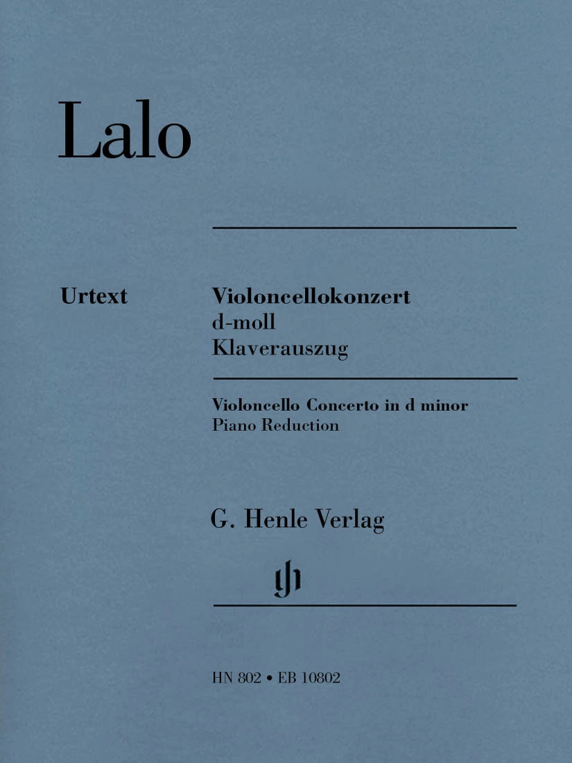 Violoncello Concerto d minor - Lalo/Jost/Schiff - Cello/Piano Reduction - Sheet Music