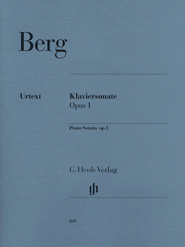 Piano Sonata op. 1 - Berg/Scheideler - Piano - Sheet Music