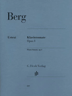 G. Henle Verlag - Piano Sonata op. 1 - Berg/Scheideler - Piano - Sheet Music