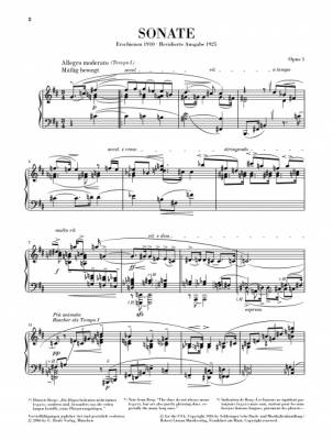 Piano Sonata op. 1 - Berg/Scheideler - Piano - Sheet Music