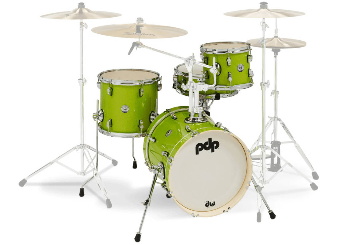New Yorker 4-Piece Shell Pack (16,10,13,SD) - Electric Green Sparkle